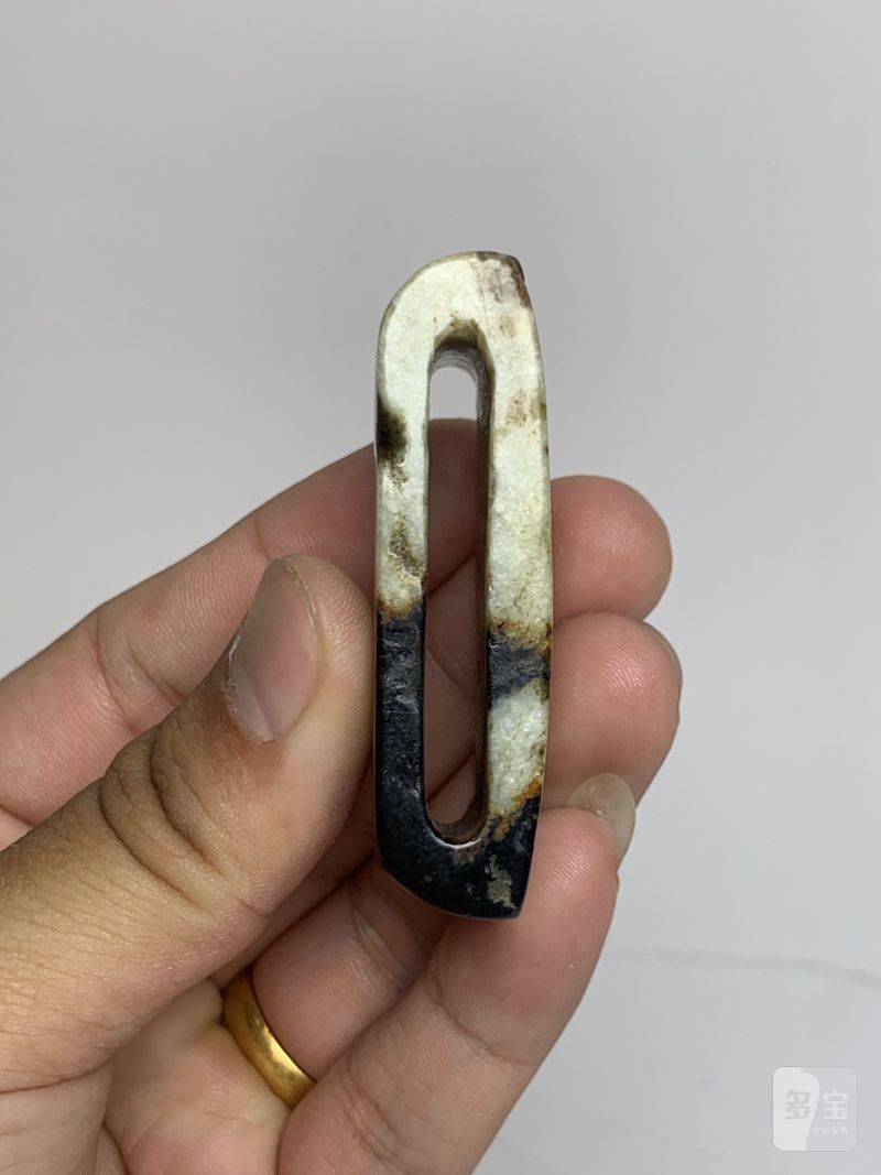 明 白玉提油蒲纹剑璏 - 图4